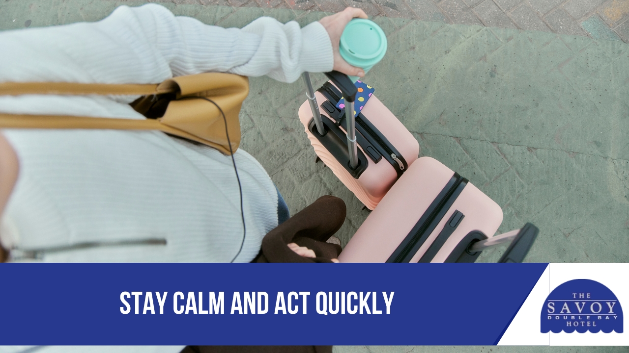 Stay Calm and Act Quickly