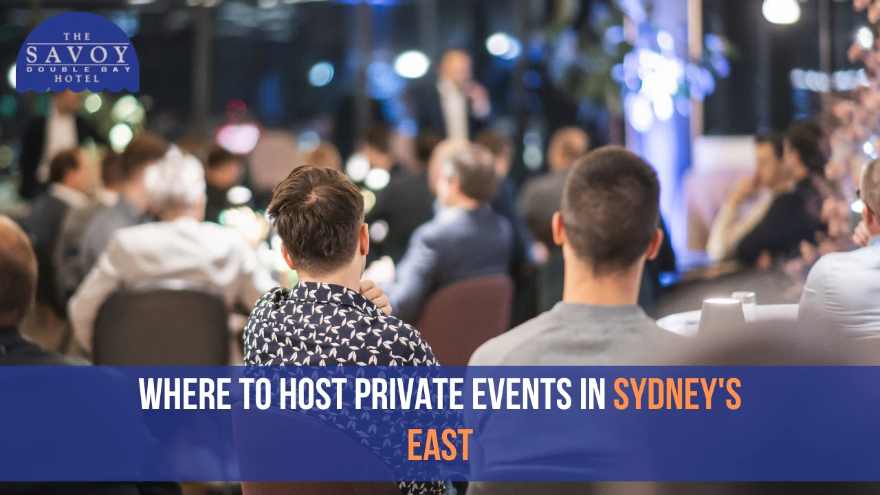 Audience attending a private event function at a venue in Sydney's East.